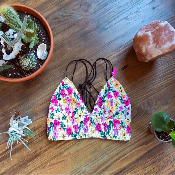 Victoria’s Secret PINK floral bralette size small - Picture 1 of 4